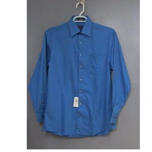 NEW Axcess Liz Claiborne Blue Striped Dress Shirt